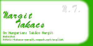margit takacs business card